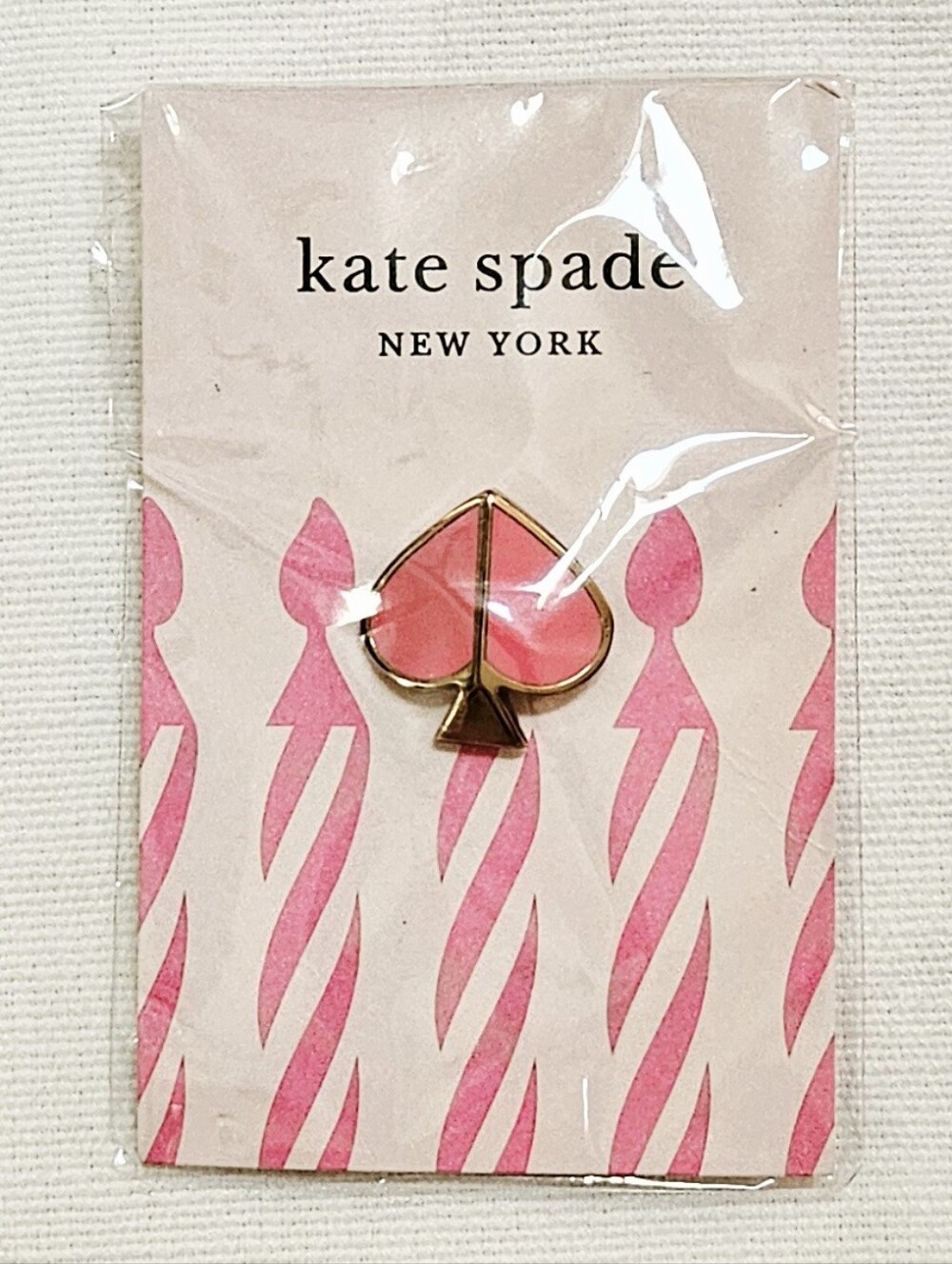 kate spade New York Happy Birthday Pink Spade Enamel Pin